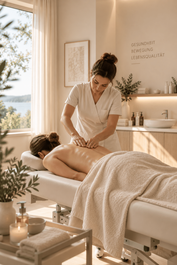 medizinische Massage, Massagetherapie, therapeutische Massage, Muskelverspannungen, Rückenschmerzen, Nackenverspannungen, körperliche Beschwerden, Gesundheitsversorgung, Hausarzt Greifensee, Praxis Dr. Kraska